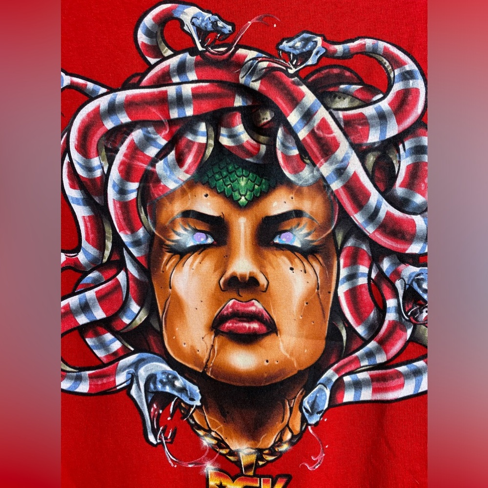 DGK Medusa Red T Shirt Sz M